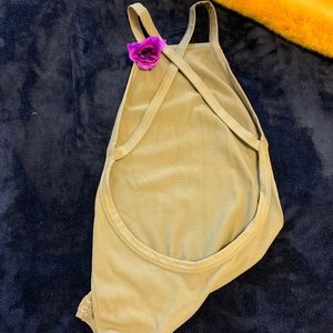 Forever21 Green Halter Bodysuit